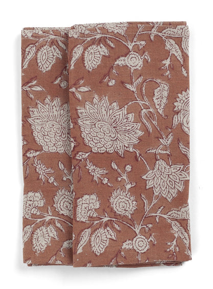 Napkin Indian Rose Terracotta Set of 2