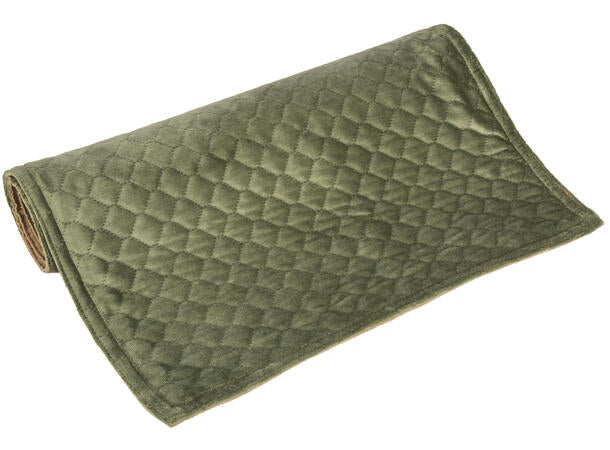 Løper bikube velur grønn 40x140 cm