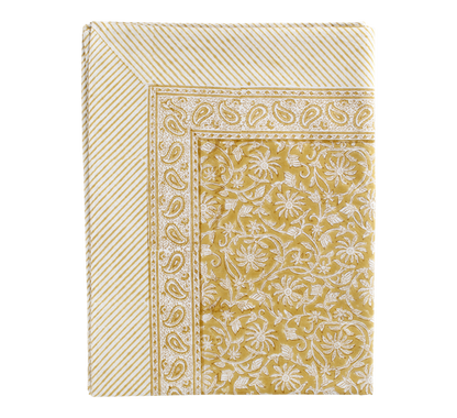 Duk Margerita Yellow Olive 150x350 cm