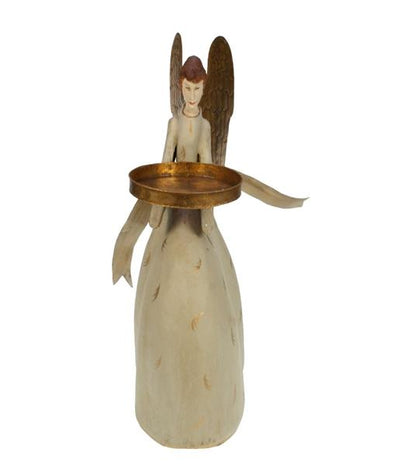 Candlestick angel kneeling 33 cm