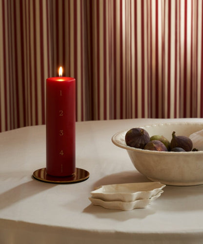 Lysfat blank sølv 9 cm