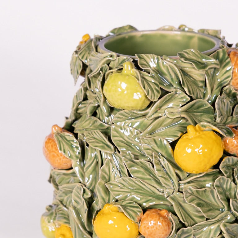 Vase with tangerines 21x19 cm