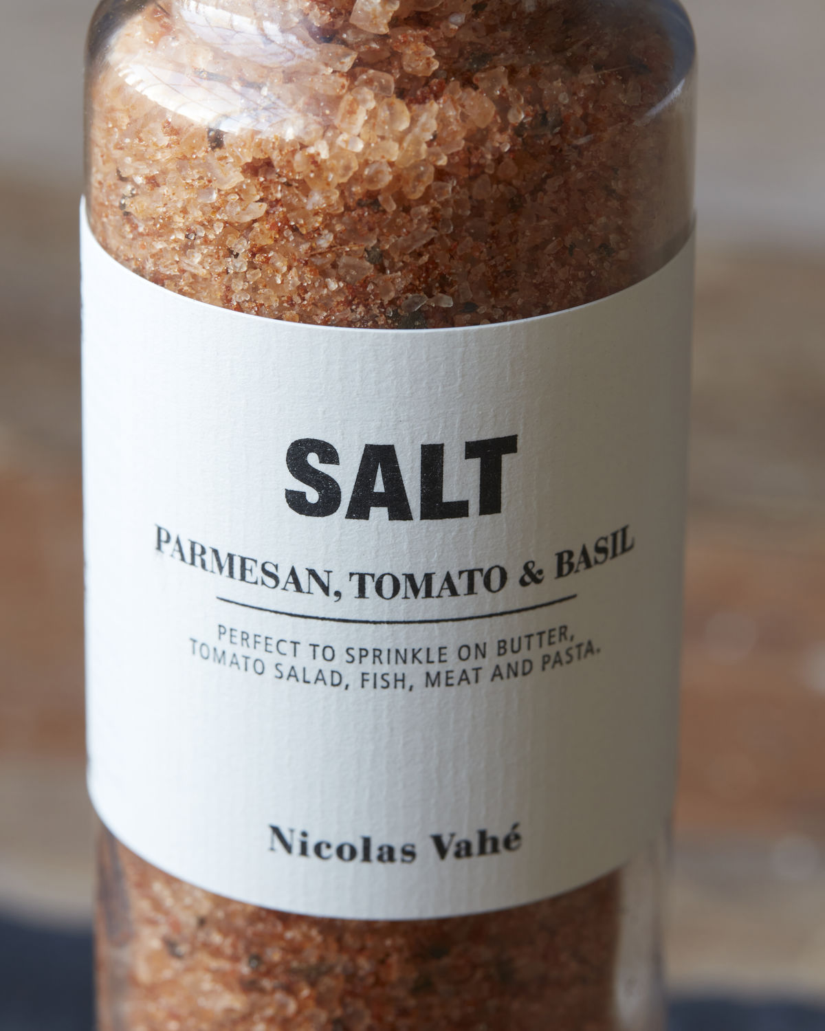 Salt parmesan, tomat og basilikum 300 gram