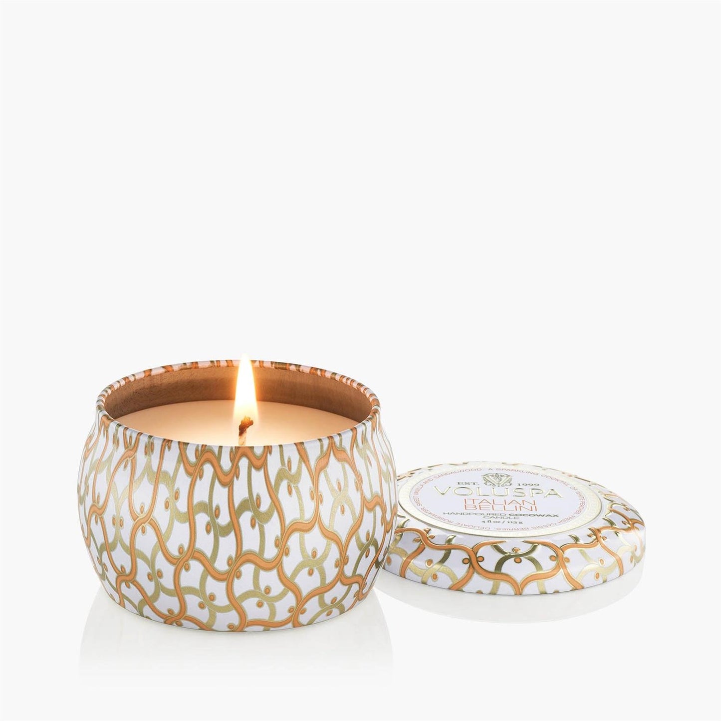 Italian Bellini Mini Tin Candle 25 Timer