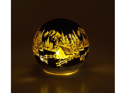 Lyslykt LED kule 12 cm