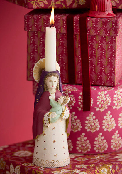 Candle Holder Mary Ruby 20 cm