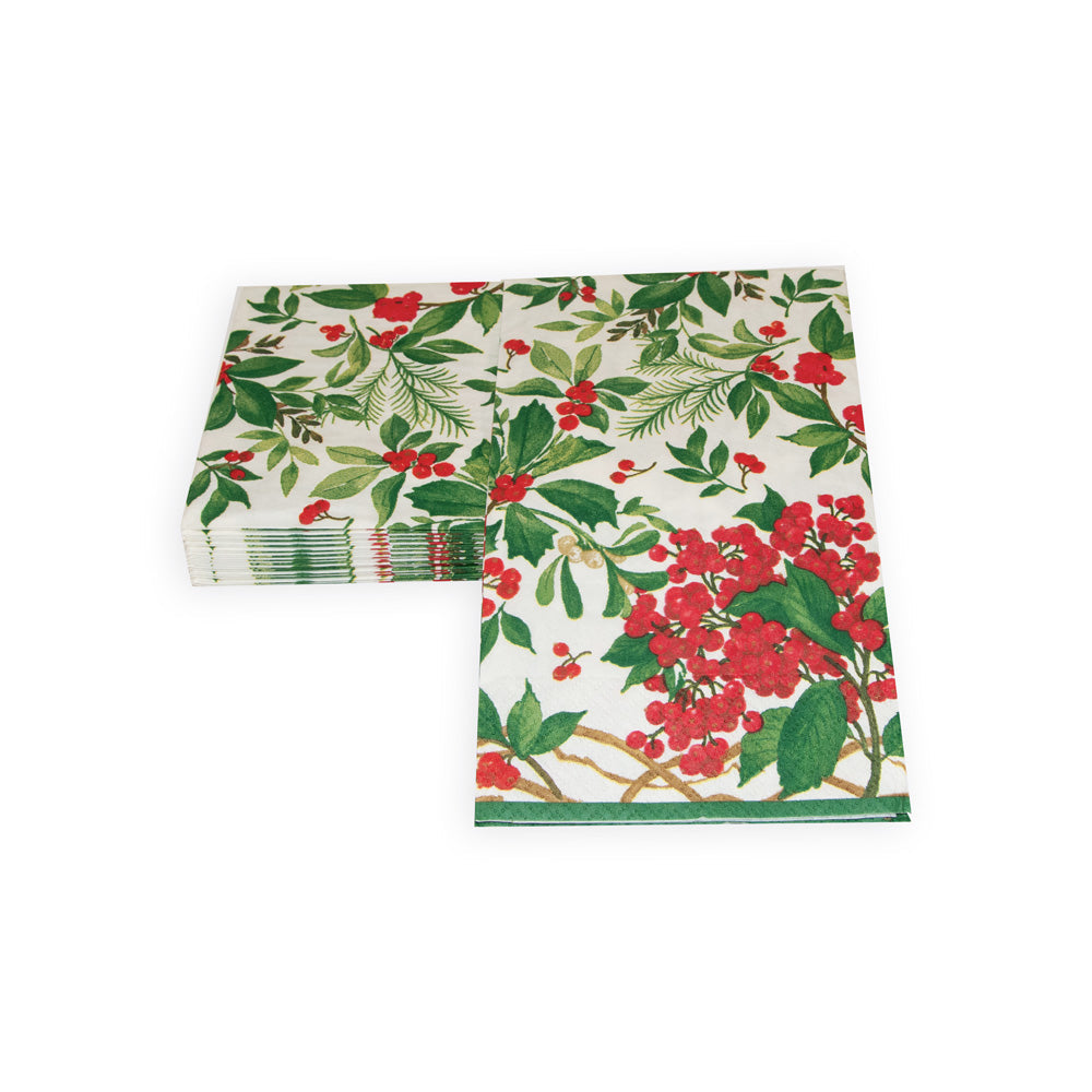 Napkin buffet Holly Chintz White