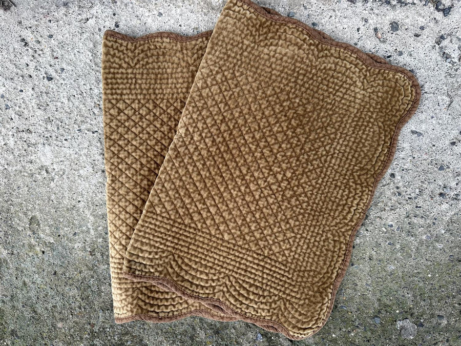 Spisebrikke velour Tobacco