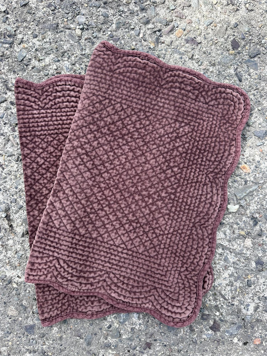 Spisebrikke velour Dark Chocolate