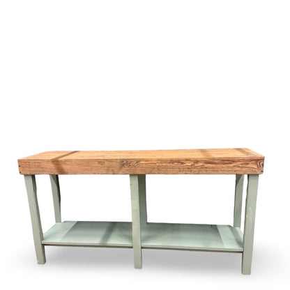 Sidebord Decor Table Small Antikk grønn og valnøtt 45x170 cm