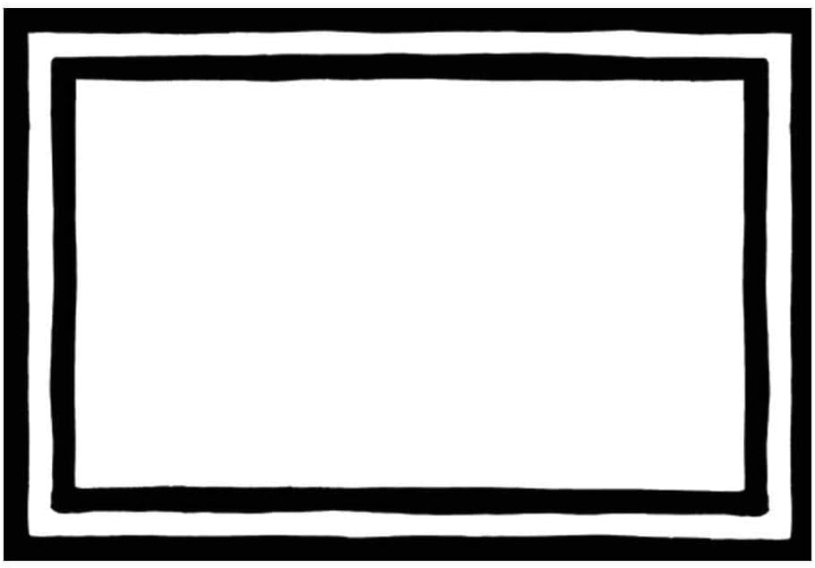 Bordkort svart ramme 8 stk