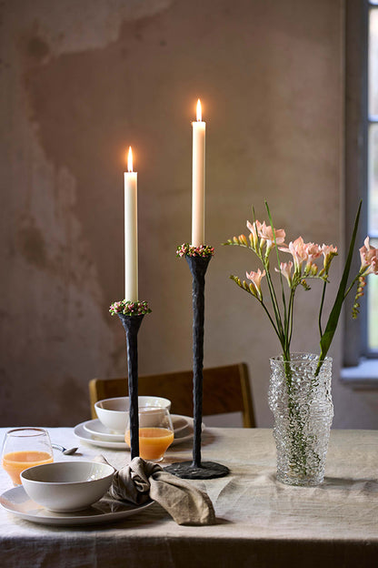 Candle cuff pillar candle pink