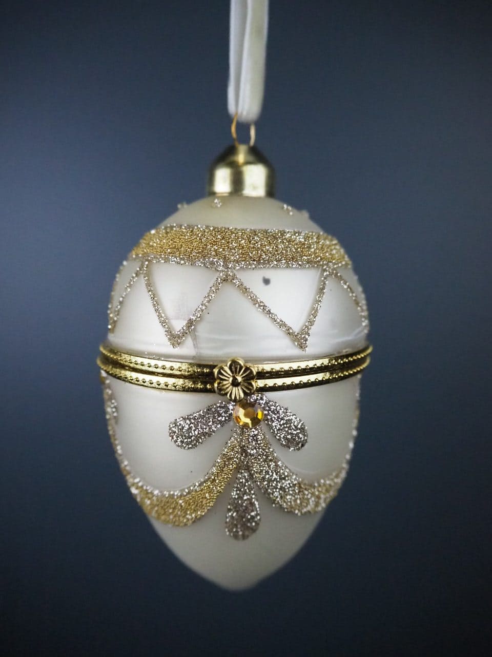 Juletrepynt egg champagne