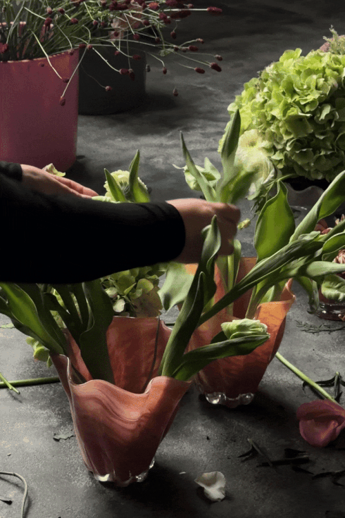 Tess vase rose 19 cm