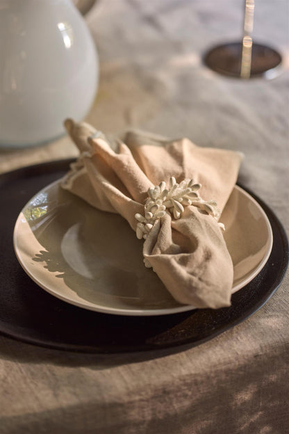 Candle cuff with ice white