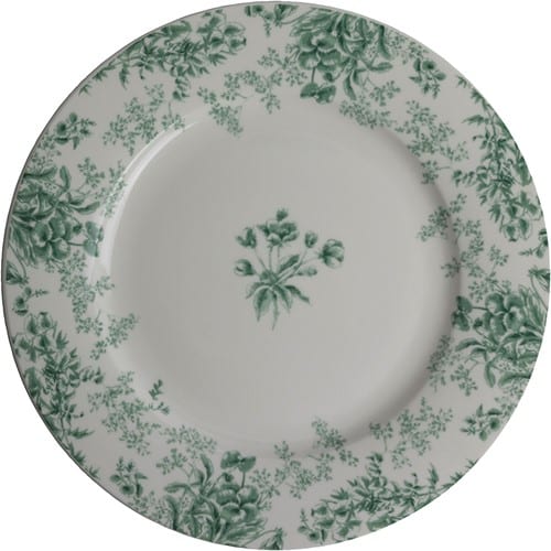 Thourston Flowers green tallerken 23 cm