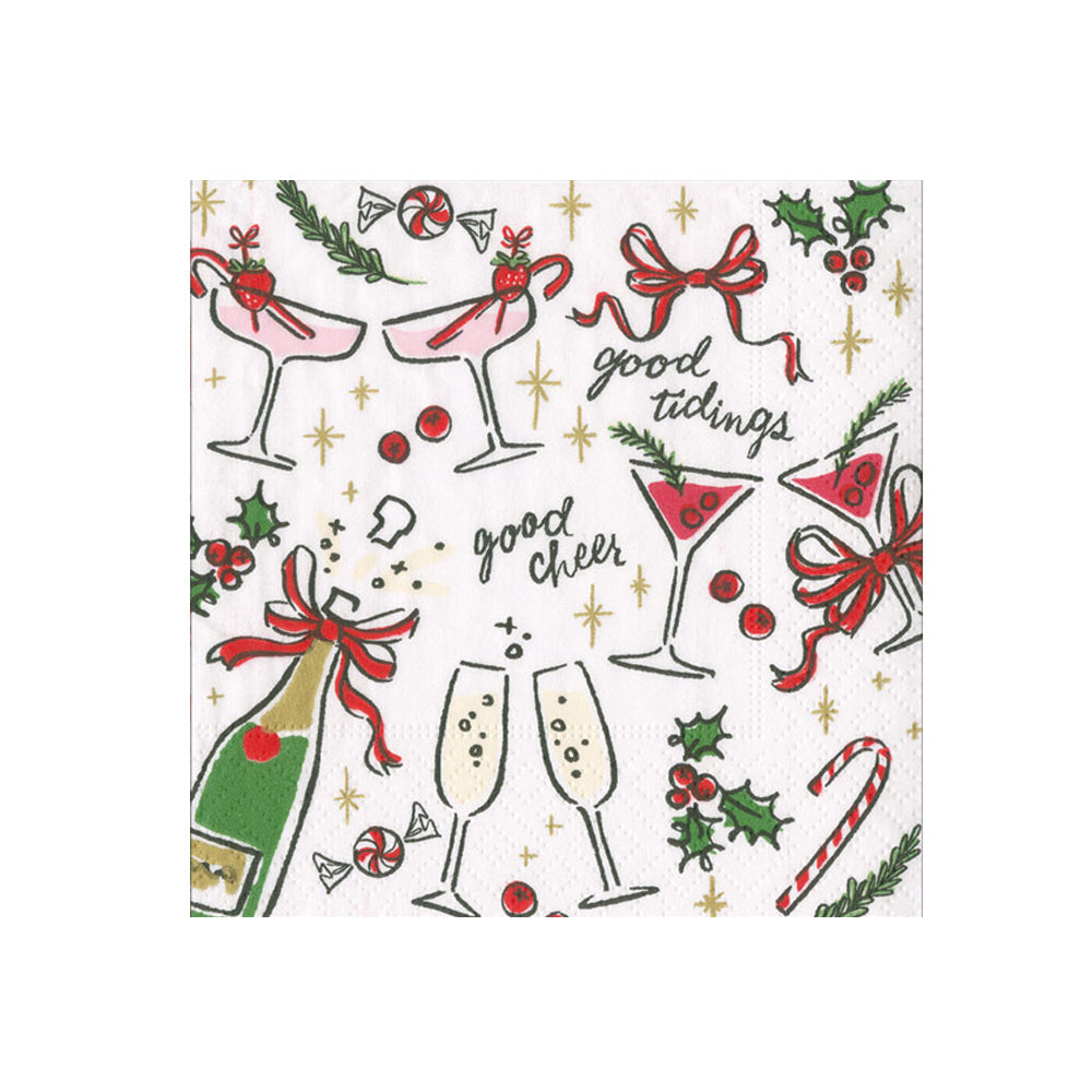 Serviett kaffe Let's Be Merry