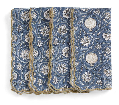 Serviett Tangier Pomegranate Blue 50x50 cm
