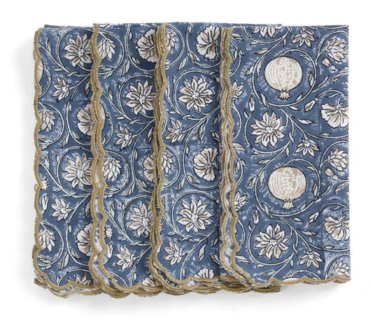 Serviett Tangier Pomegranate Blue 50x50 cm