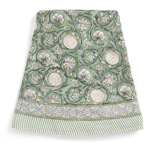 Duk Tangier Pomegranate Green rund 160 cm