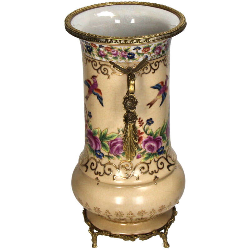 Porcelain vase peach 33 cm