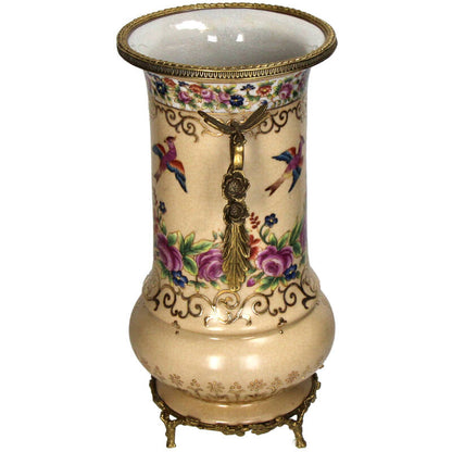 Porcelain vase peach 33 cm