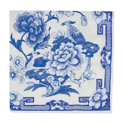 Serviett kaffe blue and white