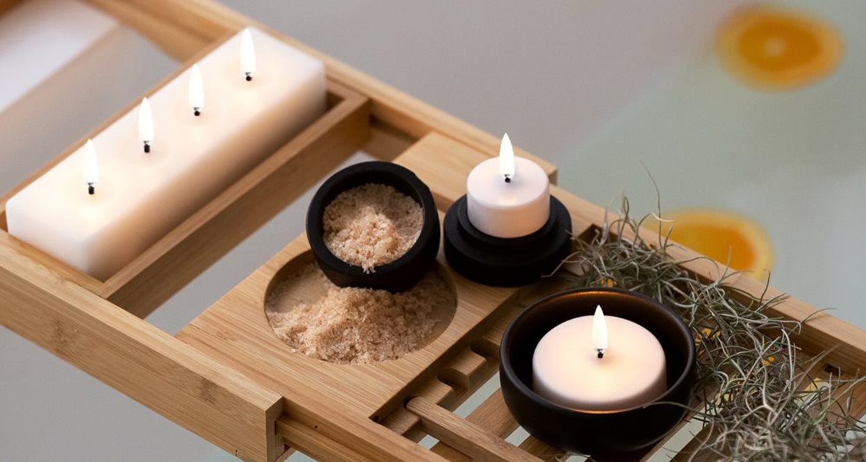 LED tealight white maxi 6.1x2.2 cm