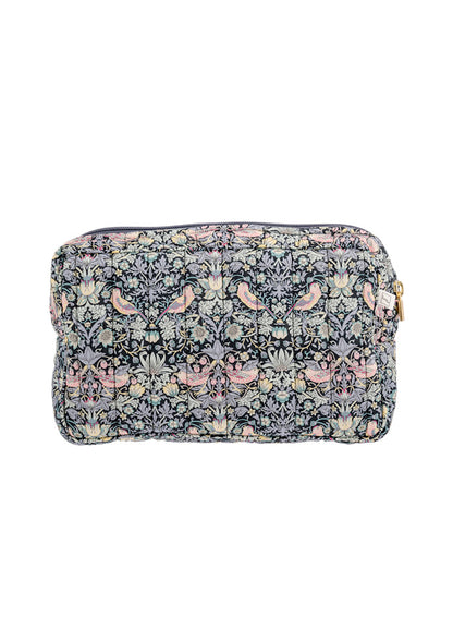 Toiletry Bag Small Liberty Strawberry Thief Black
