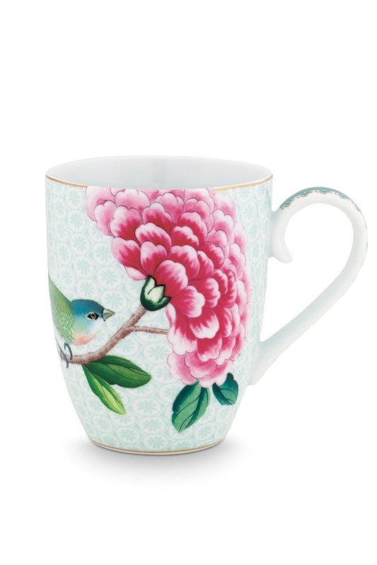 Blushing Birds White Stort krus 350 ml
