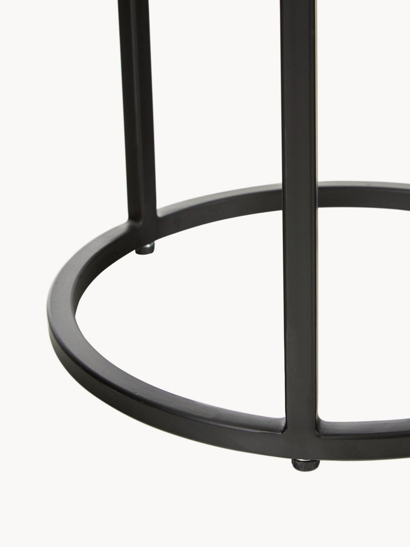 Round side table Black Pepper S/2