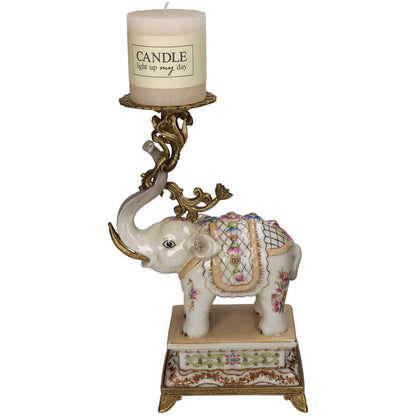 Lysestake elefant 28 cm