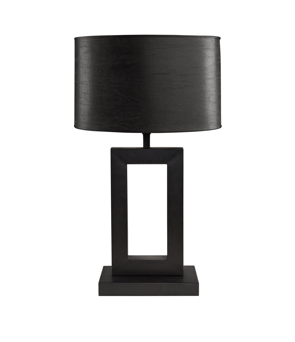 Arezzo bordlampe sort m/oval skjerm
