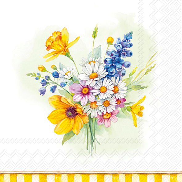 Serviett lunch Spring Time Bloom light green