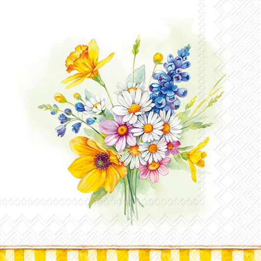 Serviett lunch Spring Time Bloom light green