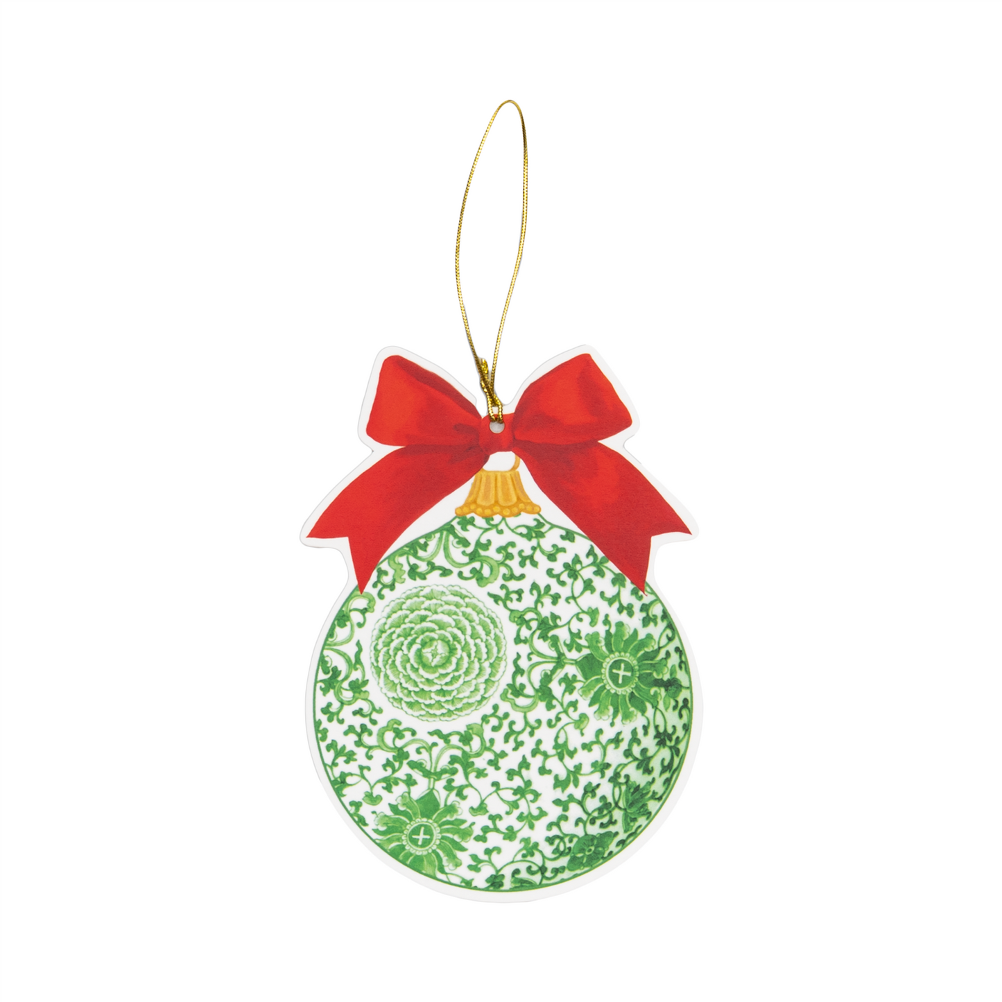 To/From tag Green Ceramic Ornament 4 pcs