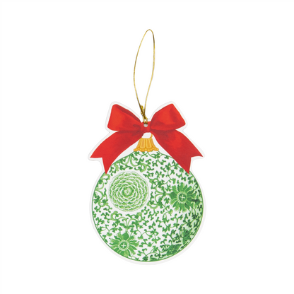 To/From tag Green Ceramic Ornament 4 pcs