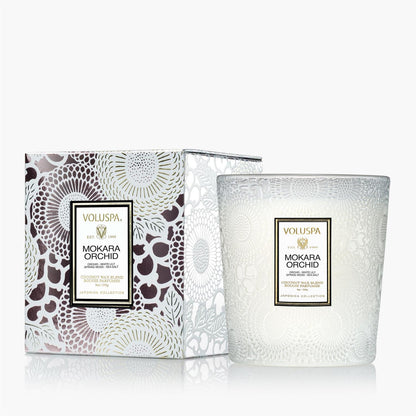 Mokara Orchid Classic Boxed Candle 60 Hour Timer