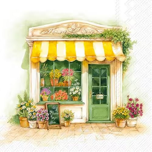 Serviett lunch Flower Shop