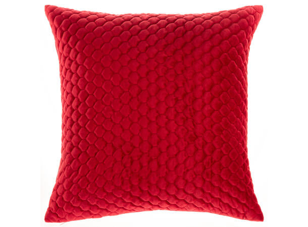 Putetrekk bikube julerød 45x45 cm