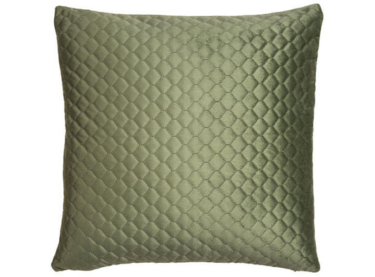 Cushion cover honeycomb velvet green 45x45 cm