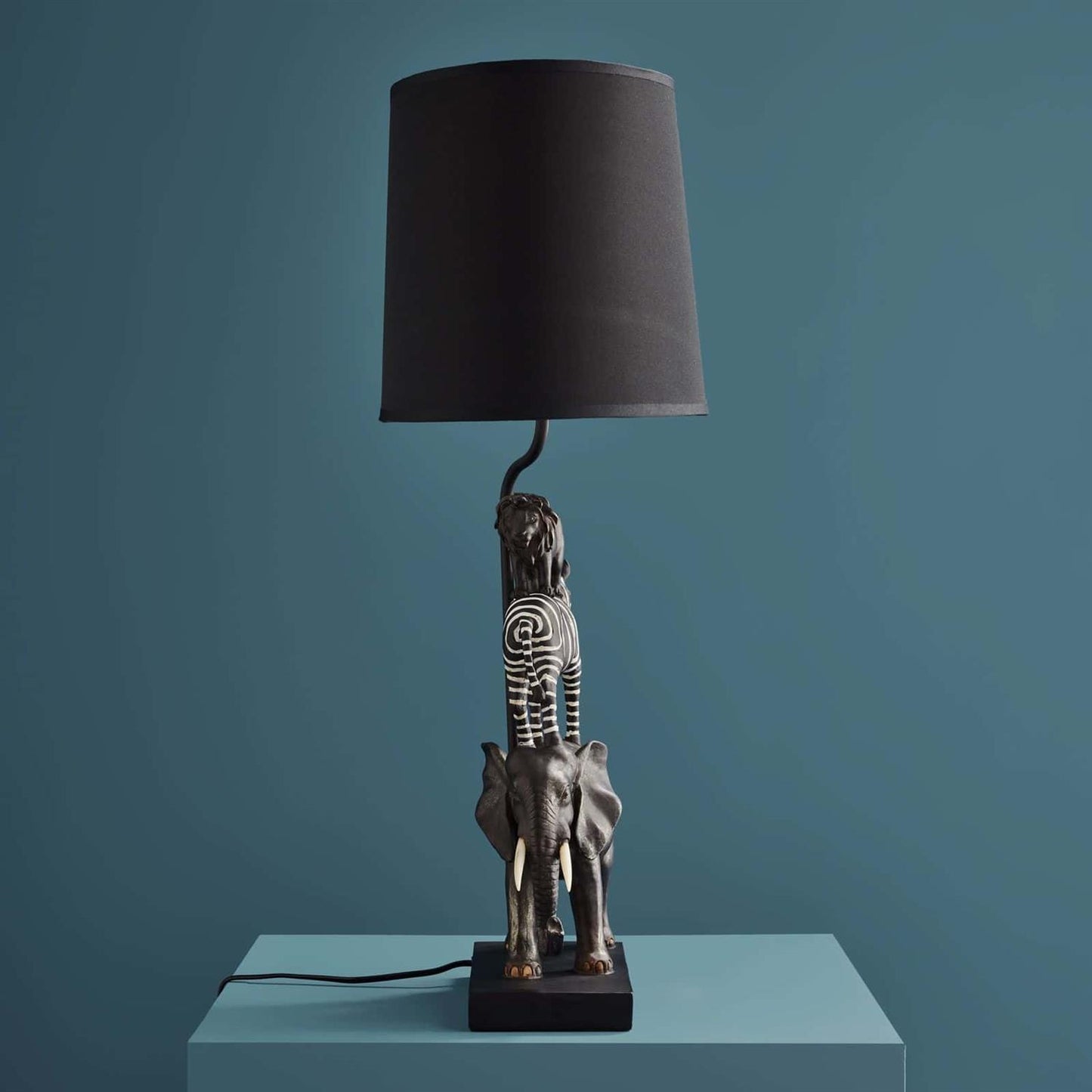 Safari bordlampe m/skjerm 70 cm