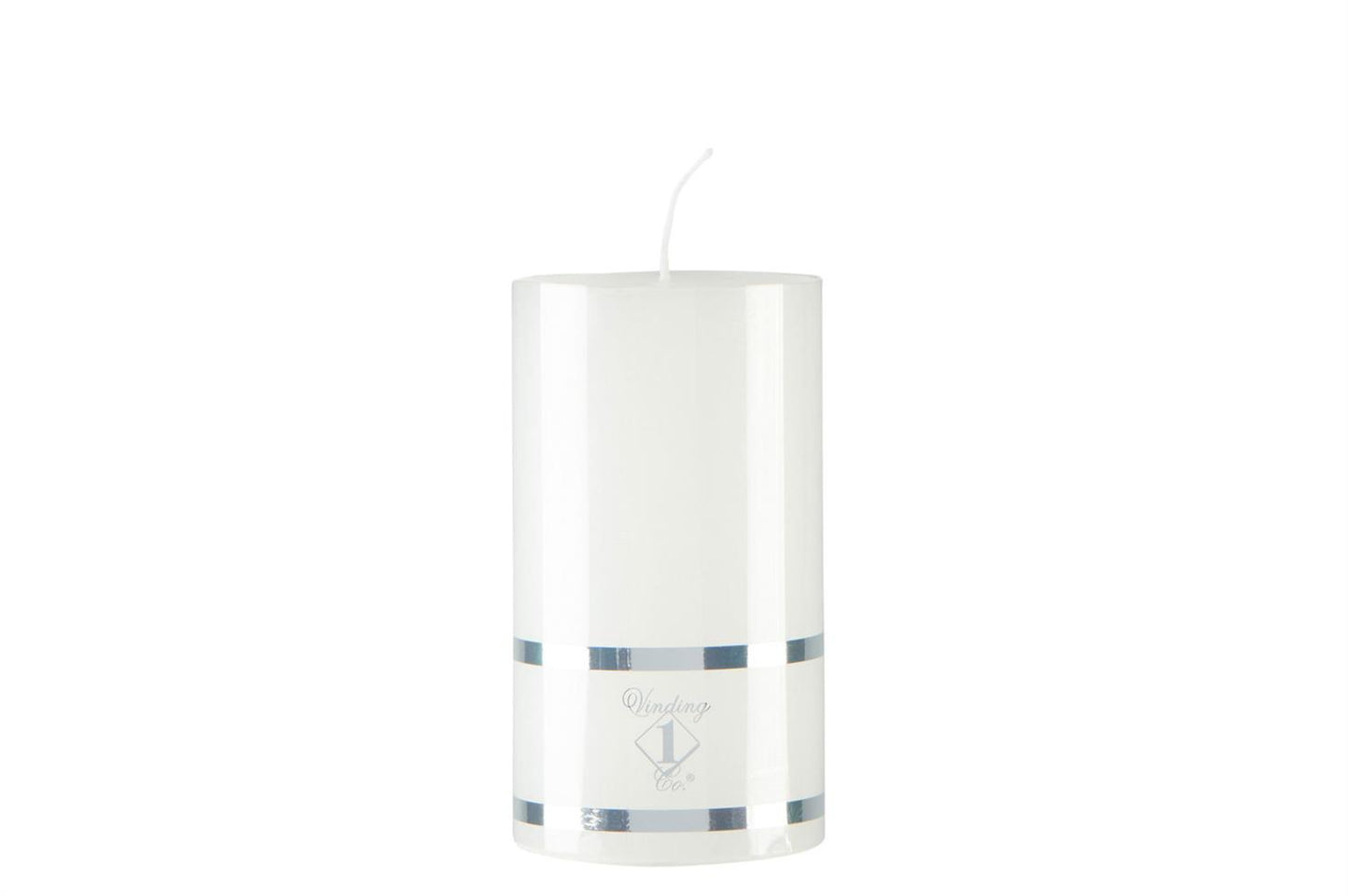 Pillar candle white 7x8.5 cm