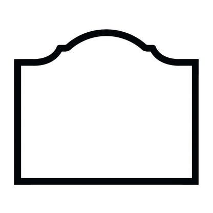 Bordkort Arch svart ramme 8 stk