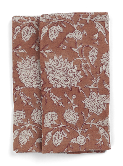 Napkin Indian Rose Terracotta Set of 2