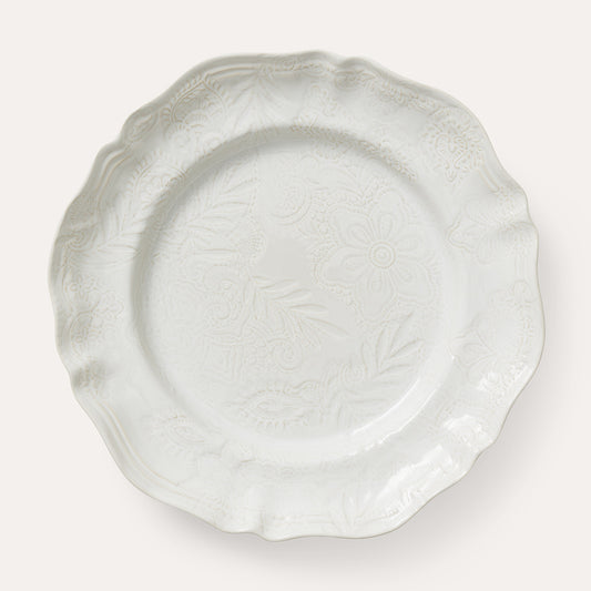 Serving platter round 34 cm White