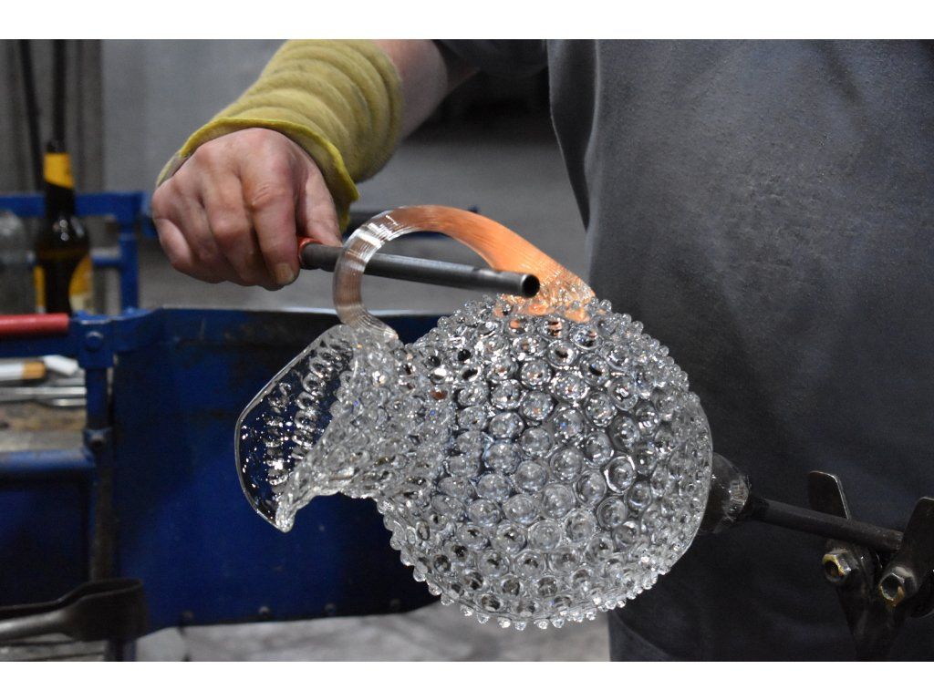 Hobnail Carafe 2L Clear