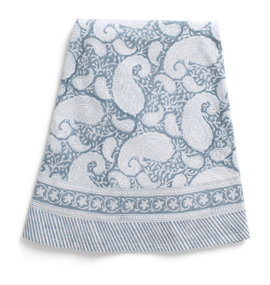 Duk Big Paisley Cashmere Blue rund 220 cm
