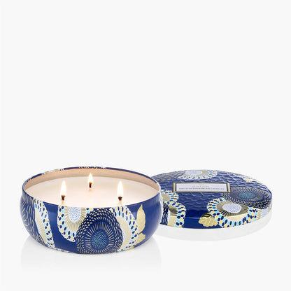 Mediterranean Lemon 3 Wick Tin Candle 40 Hour Burn Time