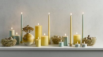 Lysestake Brass 2 stk 2,3 cm